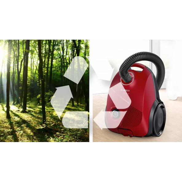Bosch BGBS2RD1 600 W Toz Torbalı Süpürge - 6