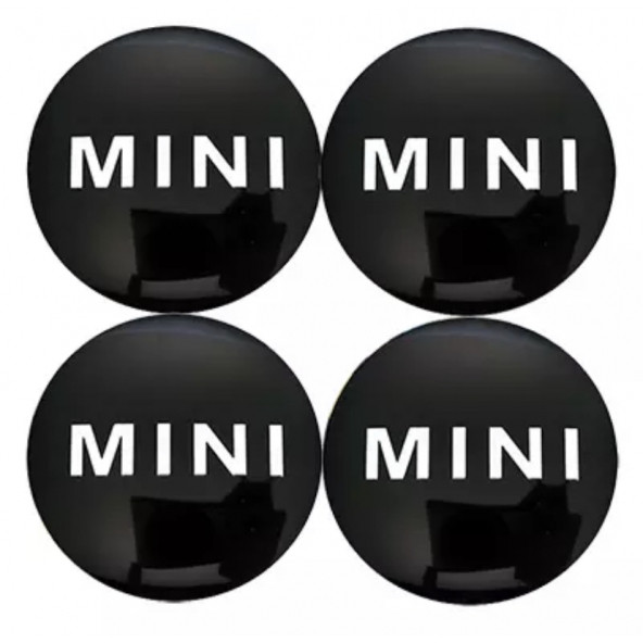 MİNİ COOPER LOGOLU 56 MM JANT GÖBEK  STICKER - Resim 2