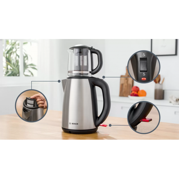 Bosch Tta5603 1800 W Cam Demlikli Çay Makinesi - 7