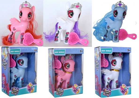 Horse Baby Pony 3 lü Set Karakter Ve Tac Tarak Seti