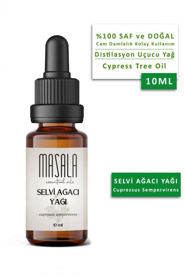 Masala Saf Selvi (Servi) Yağı 10 ml. - (Cypress Essential Oil)