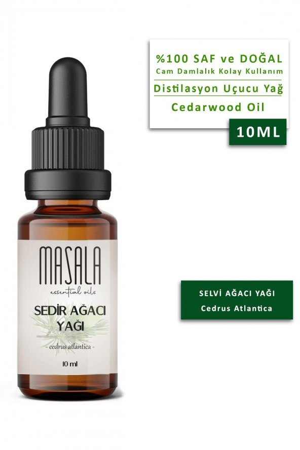 Masala Sedir Ağacı Yağı 10 ml. - (Cedarwood Oil)