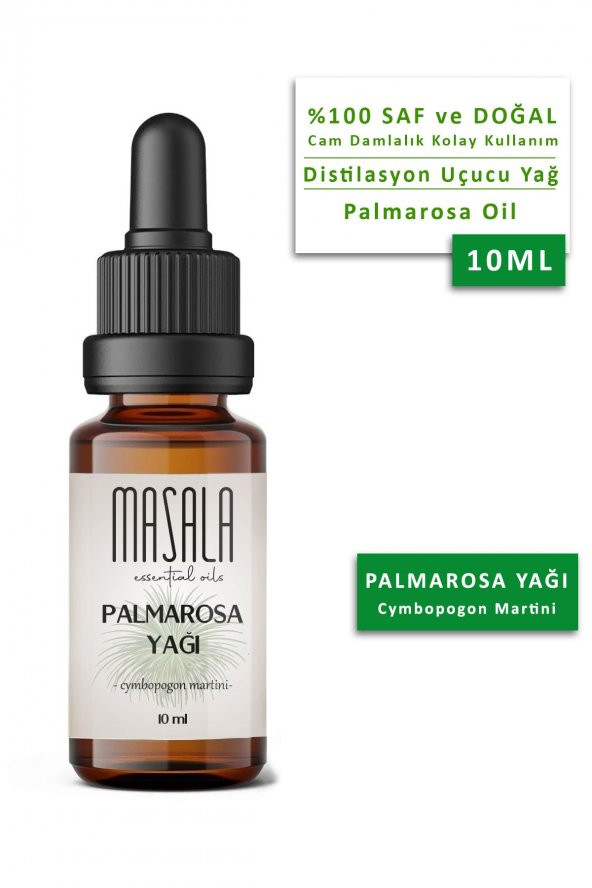 Masala Saf Palmarosa Yağı 10 ml. - (Palmarosa Essential Oil) - 1