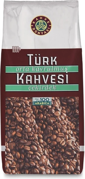 Kahve Dünyası Orta Kavrulmuş Türk Kahvesi Çekirdek 1 kg