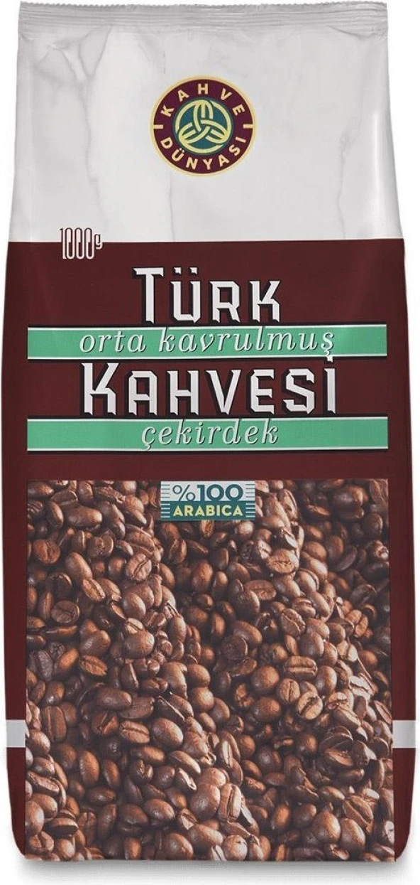 Kahve Dünyası Orta Kavrulmuş Türk Kahvesi Çekirdek 1 kg