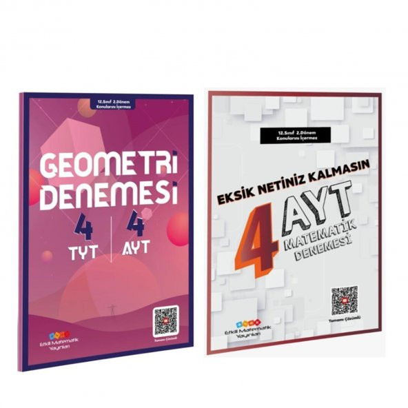 Etkili Matematik TYT AYT Geometri ve AYT Matematik Deneme Seti 2 Kitap