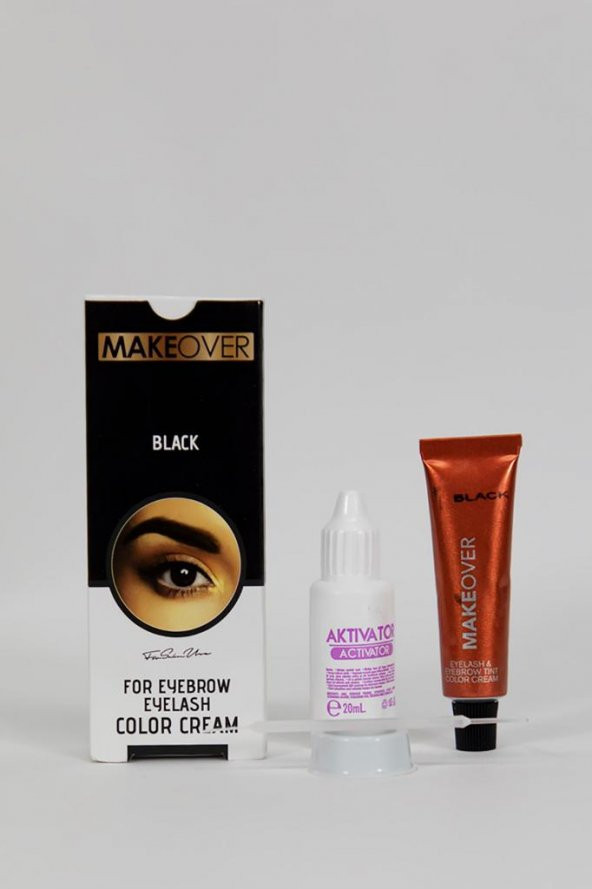 Makeover Black Kaş Kirpik Boyası Siyah 15 ML