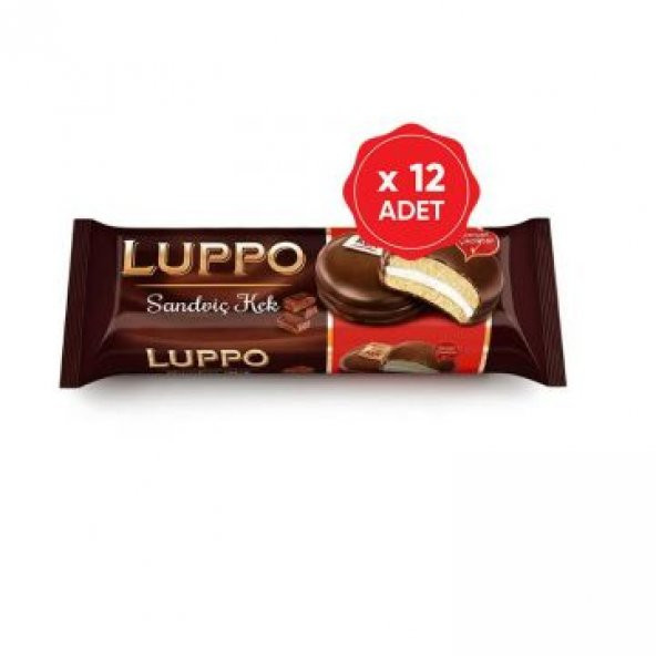 Luppo Sandviç Kek Sütlü 182 Gr x 12 Adet - 1