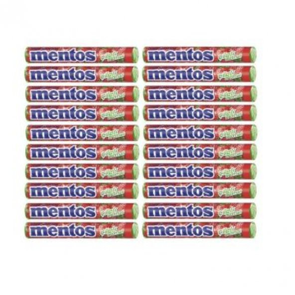 Mentos Stick Çilek Şeker 37.5 Gr x 20 Adet - 1