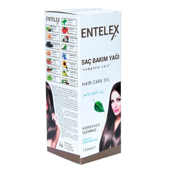 Nurs Entelex Saç Bakım Yağı 150M Doğal Koruyucusuz Complete Care - 4