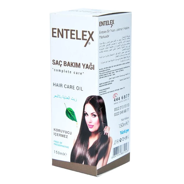 Nurs Entelex Saç Bakım Yağı 150M Doğal Koruyucusuz Complete Care - 3
