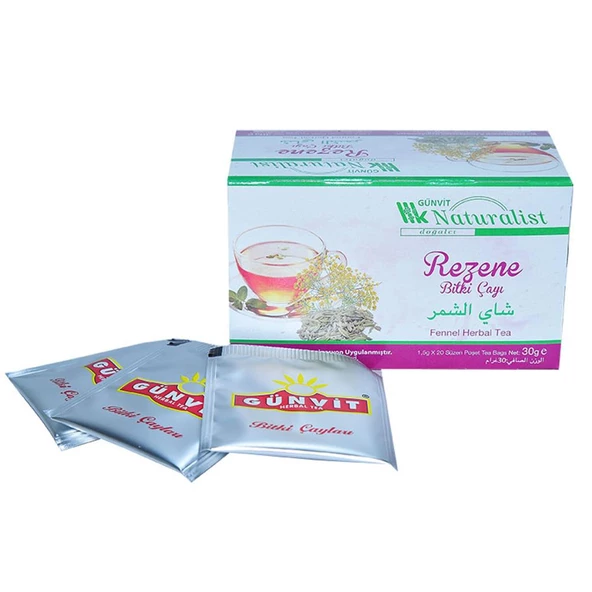 Günvit Naturalist Rezene Bitki Çayı Süzen Poşet 20 x 1.5 G - 1