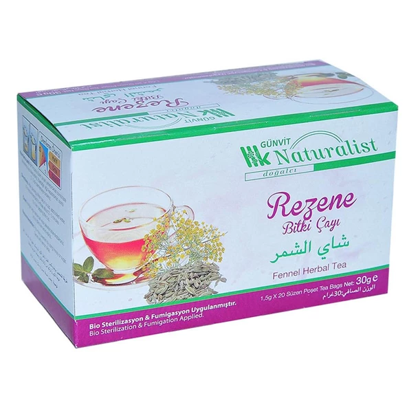 Günvit Naturalist Rezene Bitki Çayı Süzen Poşet 20 x 1.5 G - 3
