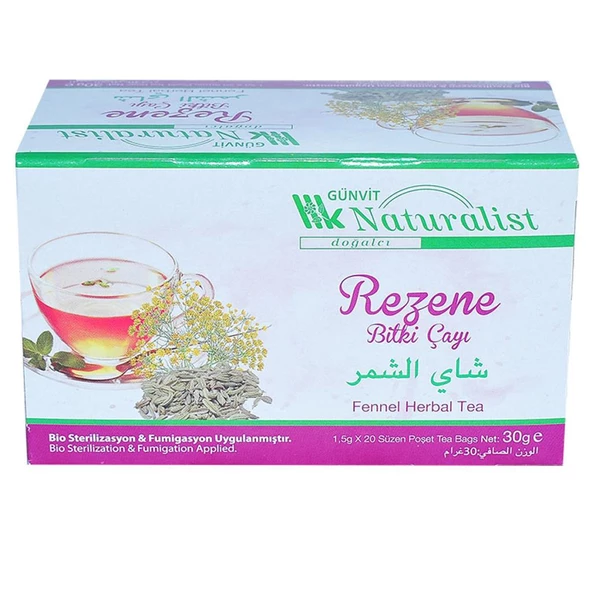 Günvit Naturalist Rezene Bitki Çayı Süzen Poşet 20 x 1.5 G - 2