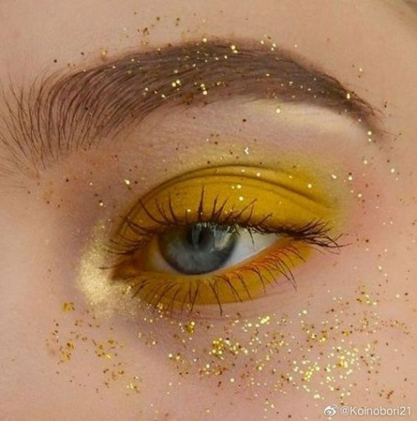 Gold Göz Simi, Yüz ve Vücut Parıltısı, Party Glitter Makyaj Simi 5 ML - 2