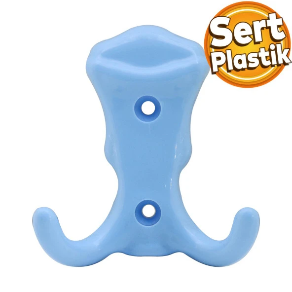 Martı Duvar Vestiyer Portmanto Askısı Dolap Elbise Askılığı Mavi Renk Plastik Askı Askılık