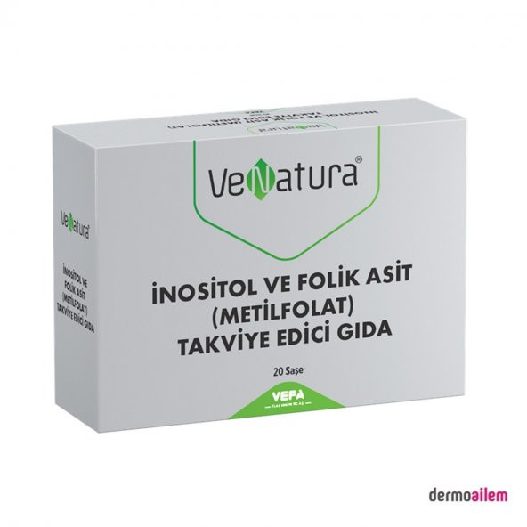 Venatura İnositol ve Folik Asit (Metilfolat) 20 Saşe