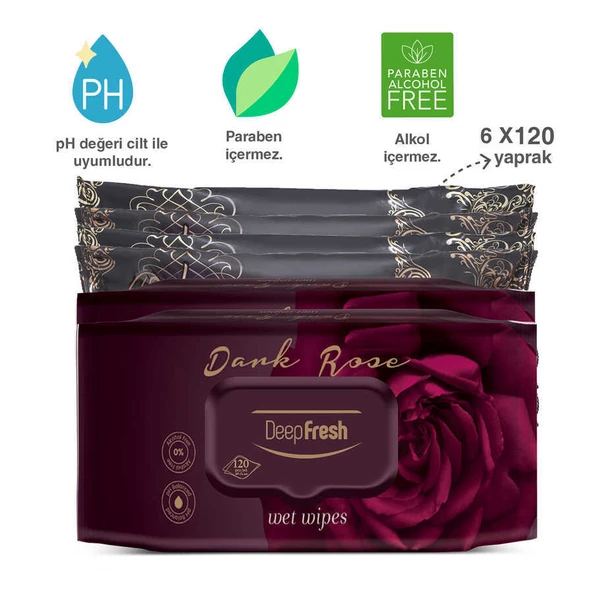 Deep Fresh Oriental Islak Mendil Karma 6 x 120 Yaprak - 6