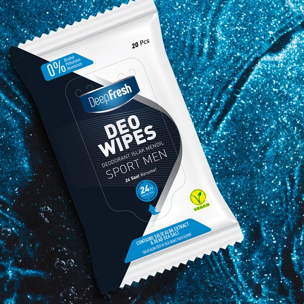 Deep Fresh Deodorant Mendil Sport Men 5 x 20 Yaprak - 4