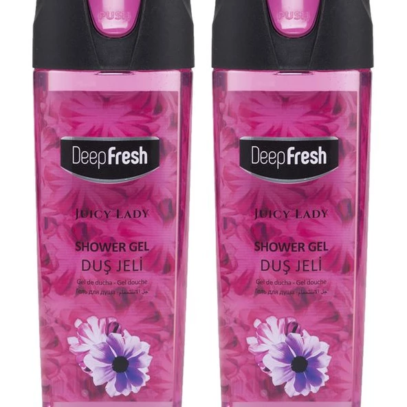 Deep Fresh Pratik Kapaklı Kadın Duş Jeli Juicy Lady 500 ml x 2 Adet