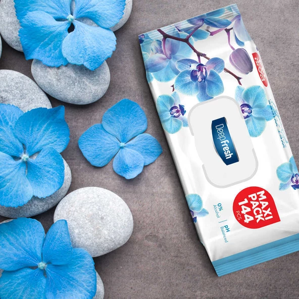 Deep Fresh Maxi Pack Islak Mendil Orkide 5 x 144 Yaprak - 9