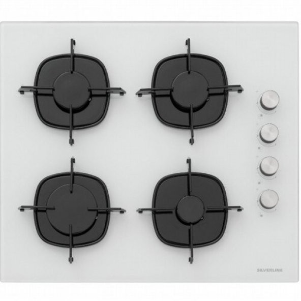 Silverline BO6502W02 - CS5335W01 Beyaz Cam Ankastre Set - Resim 3