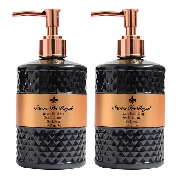 Savon De Royal Luxury Vegan Sıvı Sabun Black Pearl 2 x 500 ml - 5
