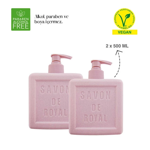 Savon De Royal Provence Nemlendirici Luxury Vegan Sıvı Sabun Mor 2 x 500 ml - 6