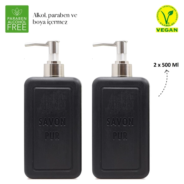 Savon De Royal Savon Pur Luxury Vegan Sıvı Sabun Siyah 2 x 500 ml - 2