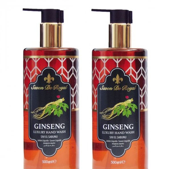 Savon De Royal Nature Luxury Vegan Sıvı Sabun Ginseng 2 x 500 ml