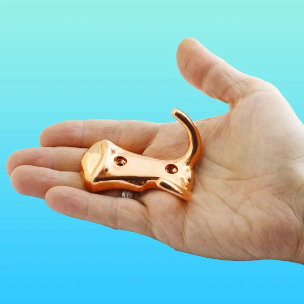 Martı Duvar Vestiyer Portmanto Askısı Dolap Elbise Askılığı Bakır Renk Plastik Askı Askılık - 3