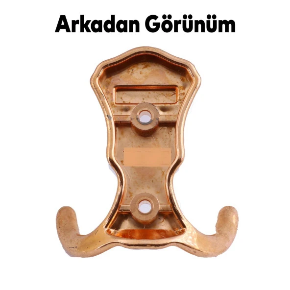 Martı Duvar Vestiyer Portmanto Askısı Dolap Elbise Askılığı Bakır Renk Plastik Askı Askılık - 4