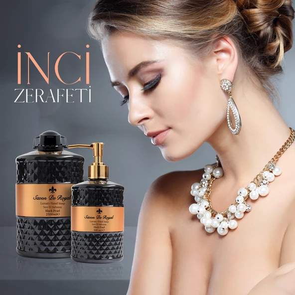Savon De Royal Luxury Vegan Sıvı Sabun Black Pearl 2,5 lt & 500 ml - Resim 2