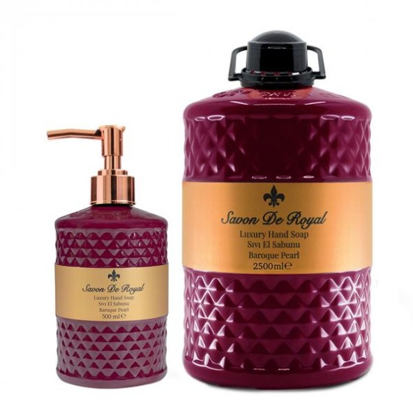 Savon De Royal Luxury Vegan Sıvı Sabun Baroque Pearl 2,5 lt & 500 ml