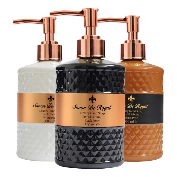 Savon De Royal Luxury Sıvı Sabun Pearl Karma 3 x 500 ml