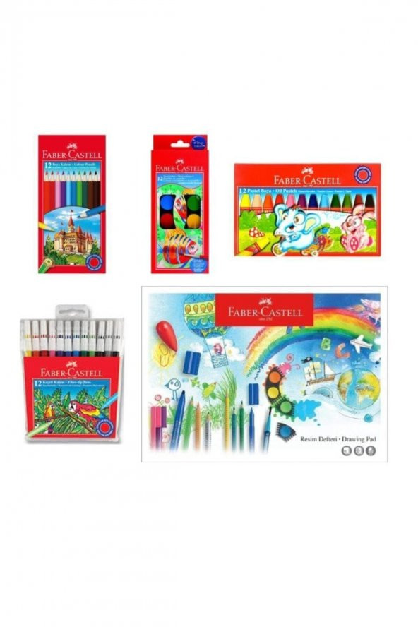 Faber-castell Okul Ögrenci Kirtasiye Boya Seti Ofisinn-053