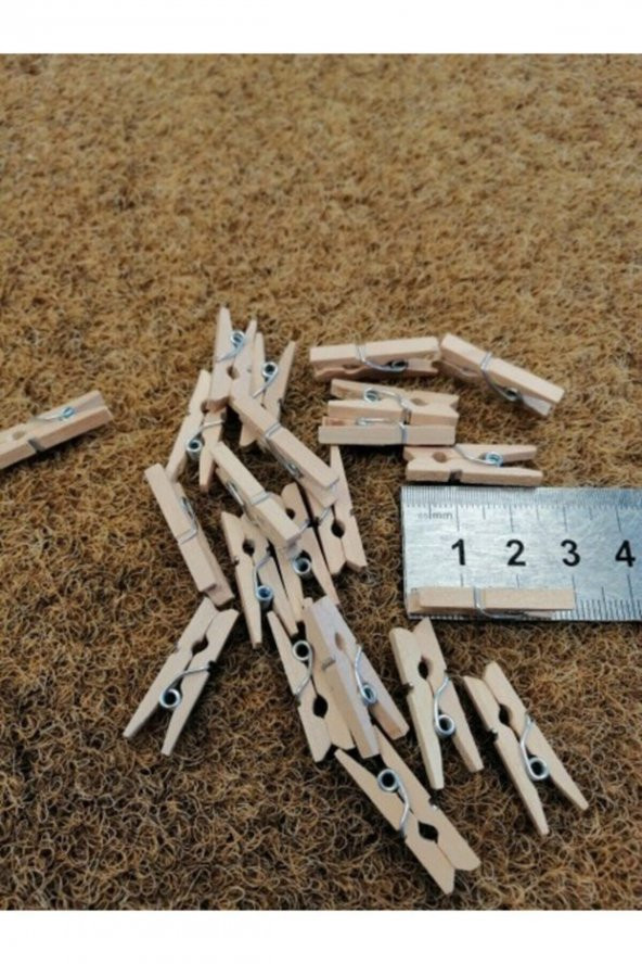 Ahşap 100lü Minik Mandal - 2
