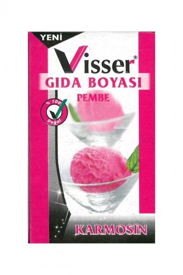 Visser Toz Gıda Boyası 9 Gram - Pembe