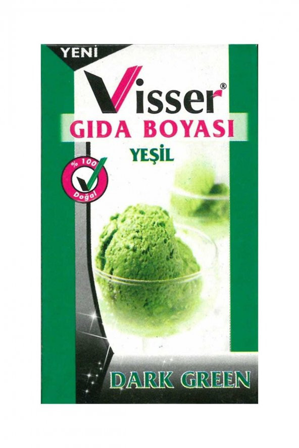 Visser Toz Gıda Boyası 9 Gram - Yeşil