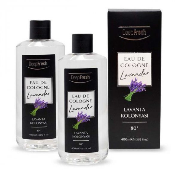 Deep Fresh Eau De Cologne 80 Derece Lavanta Kolonyası 2 x 400 ml - 7