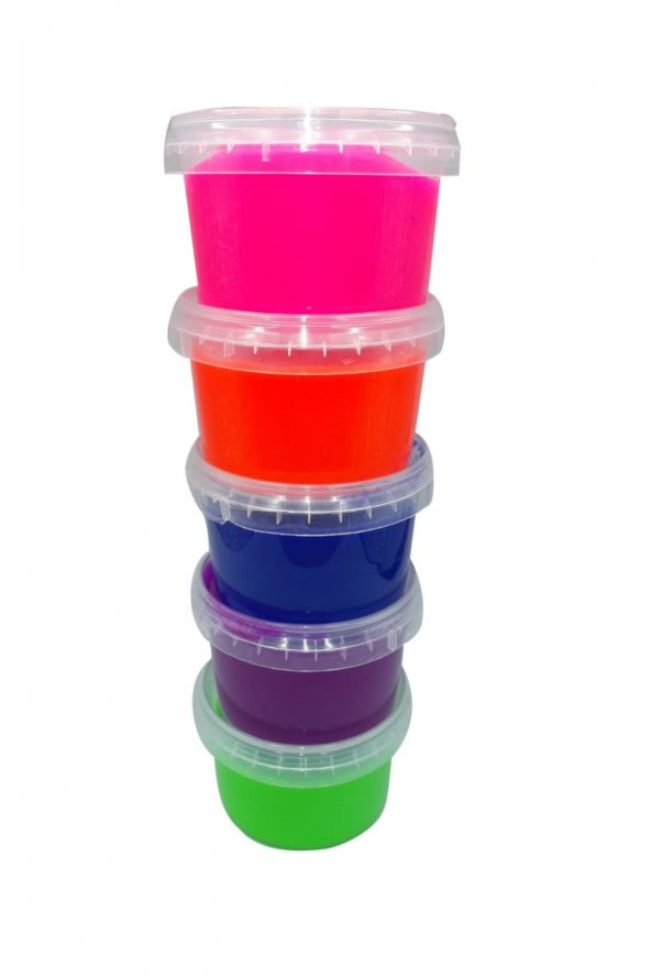 Fosforlu 5li Hazır Slime-slaym Büyük Kutu 200 g - 3