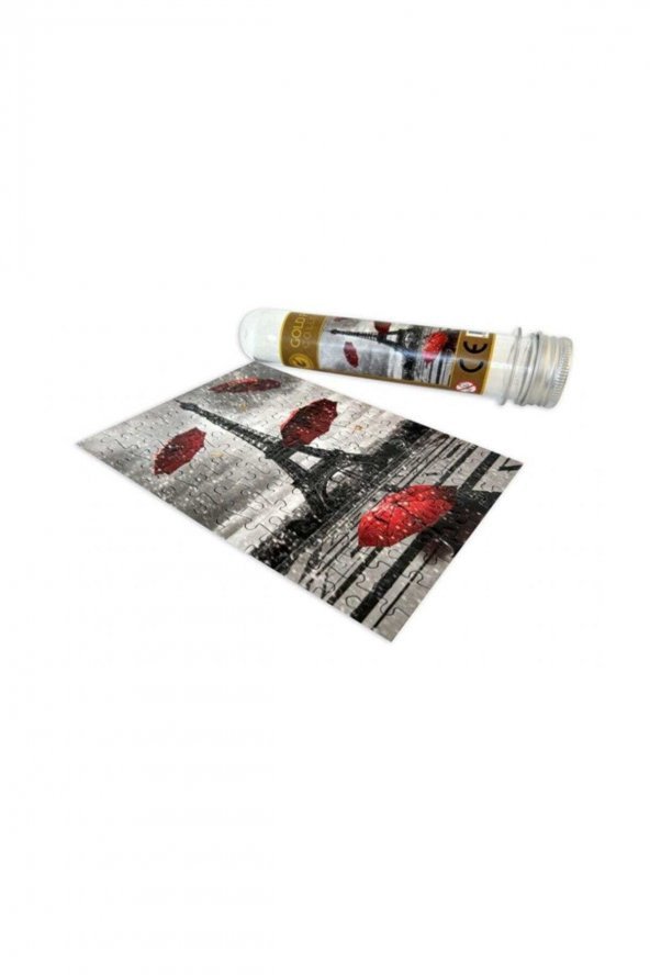 99 Parça Eyfel Kulesi Ve Uçuşan Şemsiyeler Mikro Puzzle /