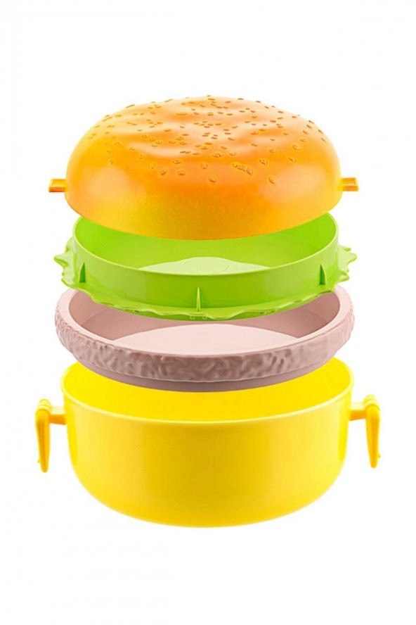 Hamburger Görünümlü Beslenme Ve Saklama Kabı - Ap9080 - 2