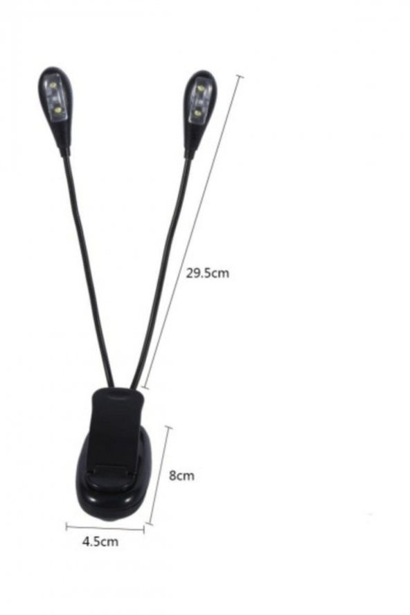 Booklight Kıskaçlı Kitap Okuma Ders Çalışma Led Mandalli Çiftli - 2