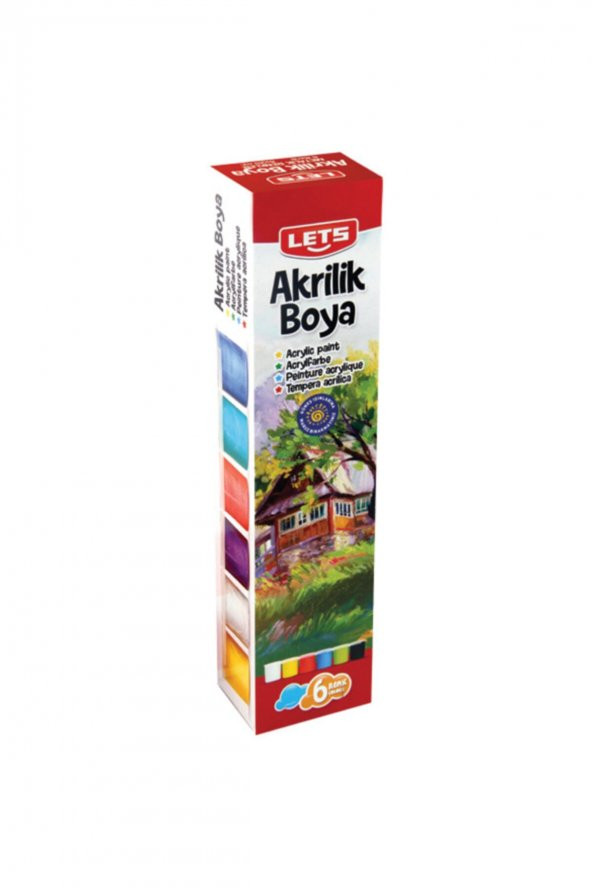 L-5200 Akrilik Boya Ana Renkler 6 Renk 25 Mg.