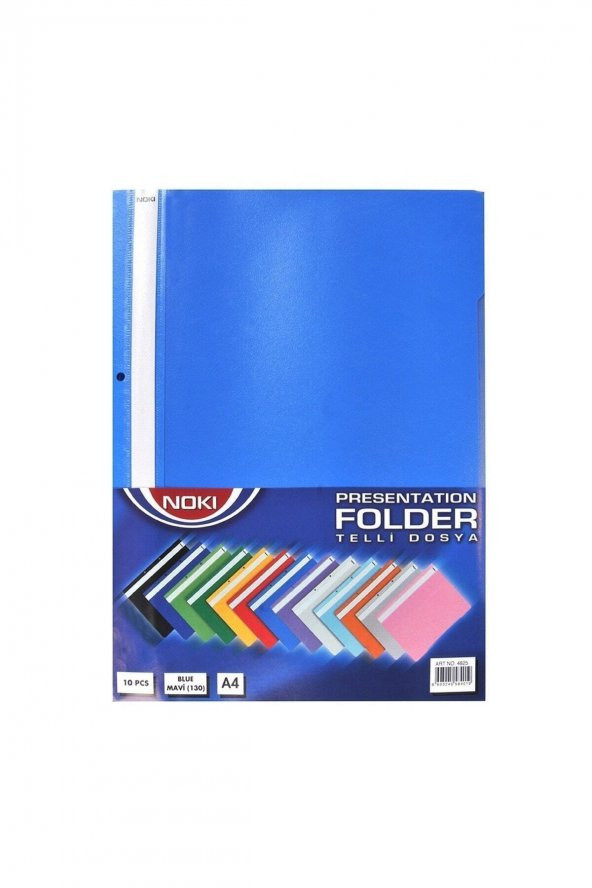 A4 Mavi 10lu Telli Plastik Dosya - 2