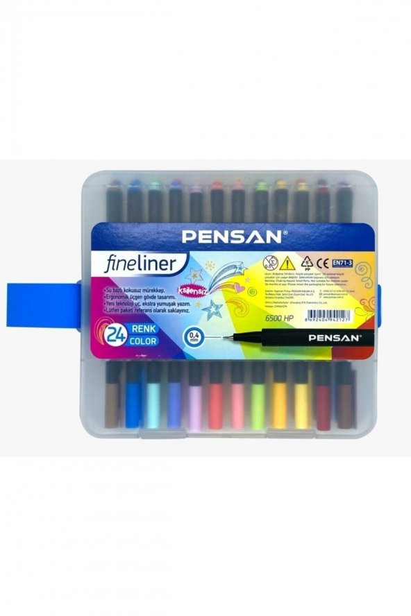 Fineliner 0,4 Mm Yeni Teknoloji Uç 24 Farklı Renk