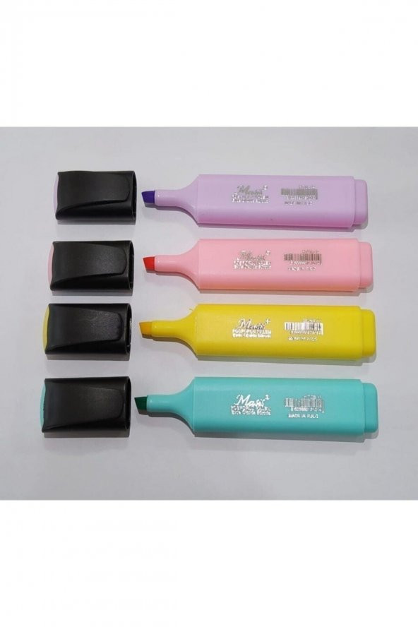Pastel Fosforlu Kalem 4 Renk 4lü Paket (s)