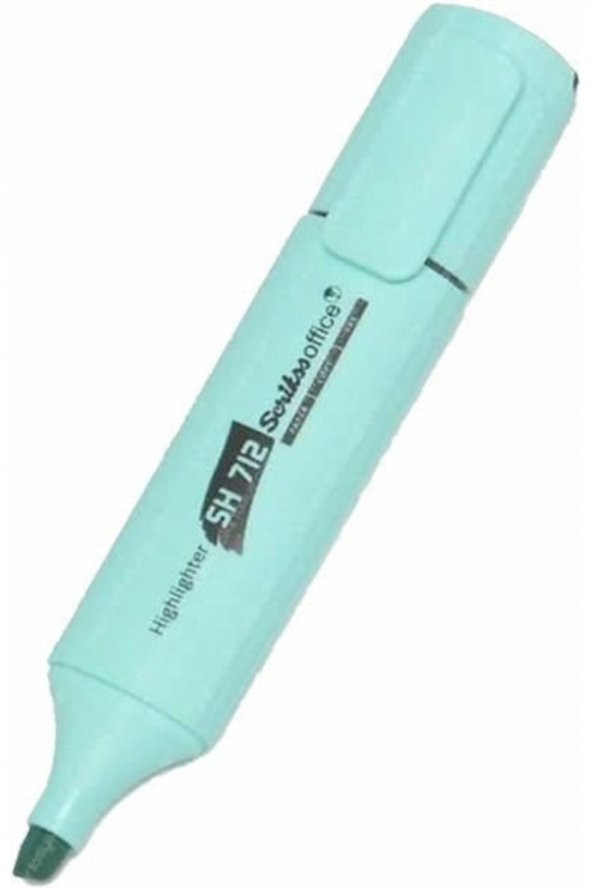 Sh-712 Fosforlu Kalem Tüm Renkler Pastel Turkuaz