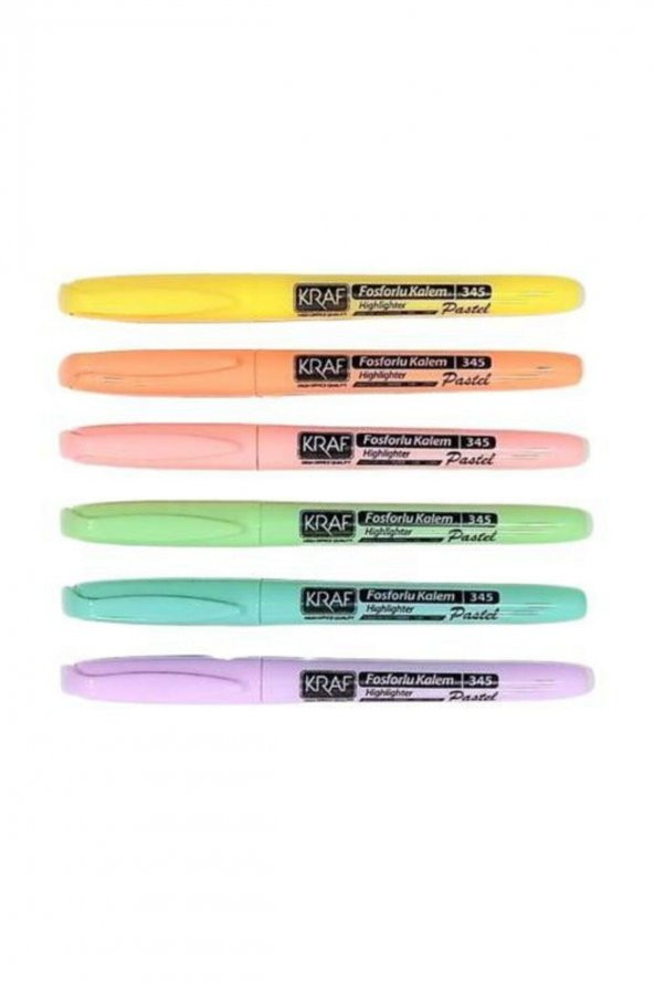 Fosforlu Kalem Pastel Kalem Tipi 6 Lı 345 - 2